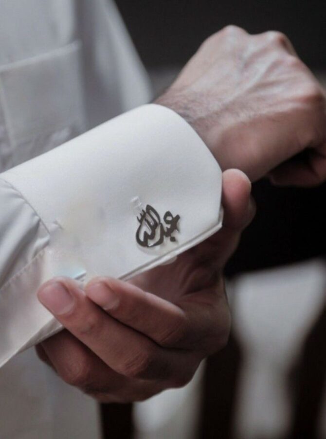 Custom Initial Cuff links - Image 5